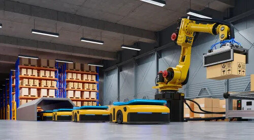 Robotics Industry – Palletizing Machine Control Solution