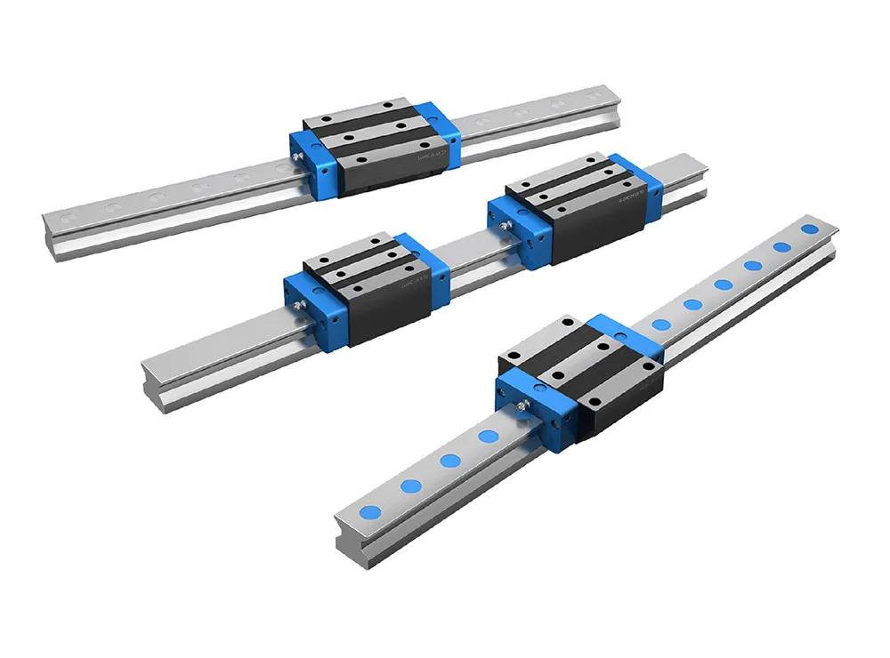 Roller profile rail guides