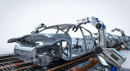 機器人行業通報-汽車電組導線架自動塗膠系統